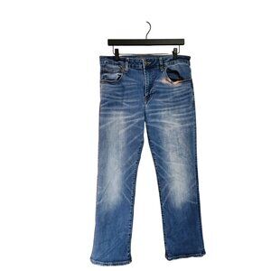 American Eagle Mens Original Boot Jeans Ne(X)t Level Flex 34X30 Medium Wash Deni